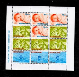 Netherlands  #B416-B416a  MNH  1966 Child welfare  sheet