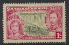 Southern Rhodesia  SG 36  SC# 38   Used  Coronation  see details 