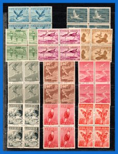 1956 - Cuba - Scott n C 136 / C 146 - BL. de 4 - MNH - Gran Lujo- CU- 10