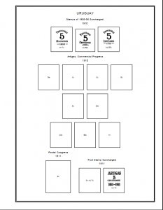 PRINTED URUGUAY 1856-2010 STAMP ALBUM PAGES (300 pages)