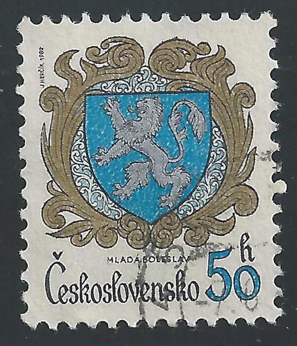 Czechoslovakia #2400 50h Arms of Mlada Boleslav