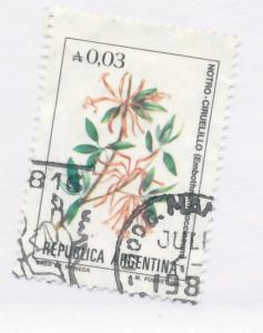 Argentina 1985 - Scott 1518 used - 3c, Flowers type of '82