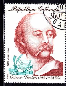 Gabon C231 Gustave Flaubert 1980