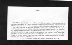 3468 American Buffalo, pair FDC Artmaster