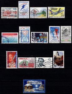 France 1990-2000 various single stamp commemoratives [Used]