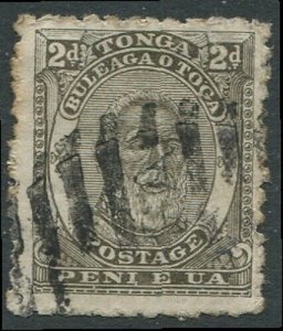 Tonga 1892 SG11 2d olive King George I #1 FU