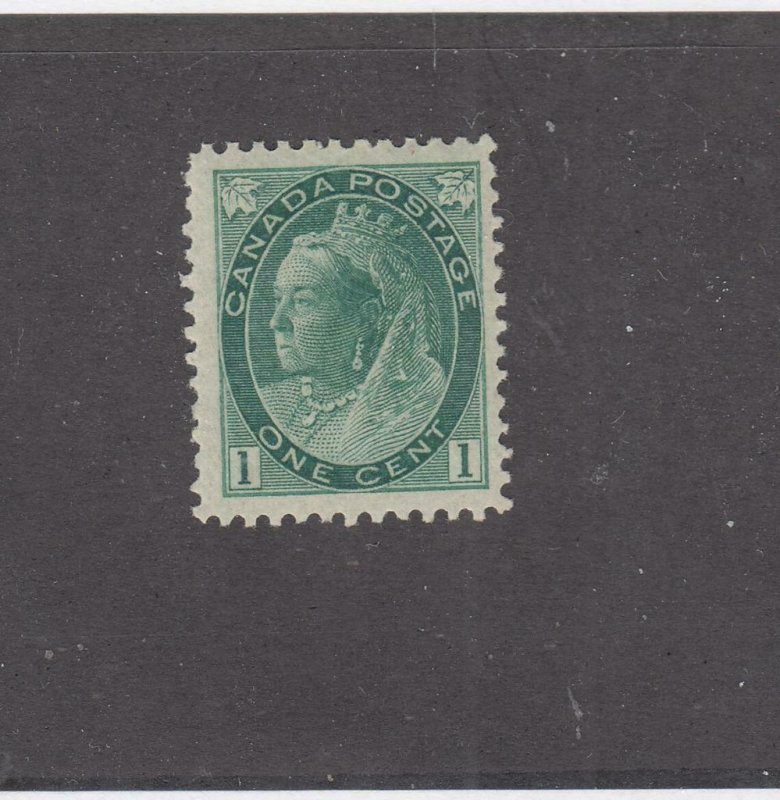 CANADA (KSG802) # 75  VF-MNH  1cts  QV NUMERAL ISSUE /GREY GREEN CAT VALUE $240