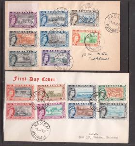 Bahamas #158 - #173 Very Fine Used Set On Rare First Day Covers