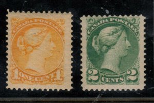 Canada #35 - #36 Mint Fine Never Hinged Duo