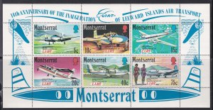 Montserrat # 273a, Leeward Island Air Transport 14th Anniv, NH, 1/2 Cat.