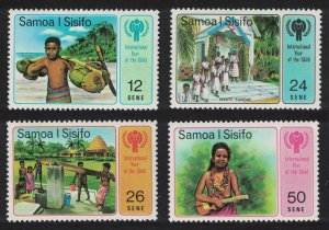 Samoa Music Year of the Child 4v 1979 MNH SC#499-502 SG#536-539