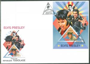 TOGO  2013 ELVIS PRESLEY  SOUVENIR SHEET FIRST DAY COVER