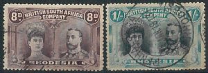 70643 -  RHODESIA  - STAMPS - Stanley Gibbons # 147 + 151 - Fine USED