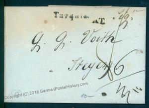 Turkey 1836 Steyr Austria Disinfected Cholera Cover Constantinople 92099