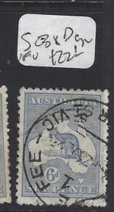 AUSTRALIA  (P2707B)   KANGAROO  6 D   CDS   SG  38D     VFU     COPY  1