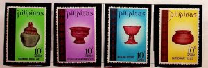 PHILIPPINES Sc 1168-71 NH ISSUE OF 1972 - ART - JARS