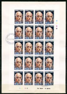 SIERRA LEONE SIR LAURENCE OLIVIER SET OF SHEETS OF 20  ON 8 FIRST DAY COVERS