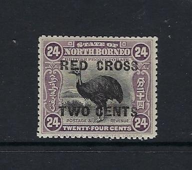 NORTH BORNEO SCOTT #B24 1918 SEMI-POSTAL 24C+2C- MINT  HINGED