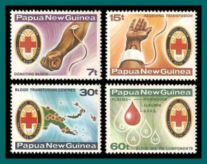 Papua New Guinea 1980 Red Cross, MNH  521-524,SG393-SG396