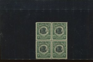 Canal Zone Scott 46 Mint Overprint  Block of 4 Stamps (2 NH) wtih PSE Cert