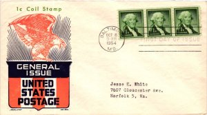 #1054 George Washington – Cachet Craft Boll Cachet