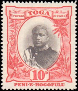 Tonga #48, Incomplete Set, 1897-1934, Hinged