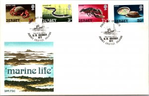 Jersey, Worldwide First Day Cover, Marine Life