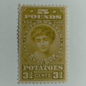 SCOTT #RI5 POTATO STAMP MINT NEVER HINGED UNCONSTITUTIONAL INTERESTING !