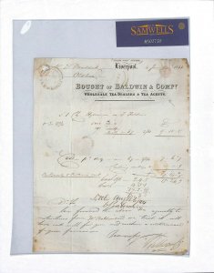 GB QV HISTORIC LETTER 1844 Liverpool *Tea Merchant* FANCY BILL-HEAD Cover MS2730