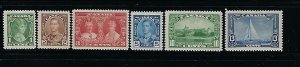 CANADA SCOTT #211-216  1935 GEORGE V JUBILEE ISSUE- MINT NEVER HINGED