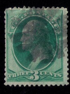 US SCOTT #147 USED W/FANCY CANCELLATION F-VF