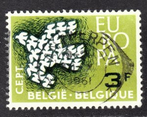 Belgium Scott 572  VF used with a beautiful SON cds.