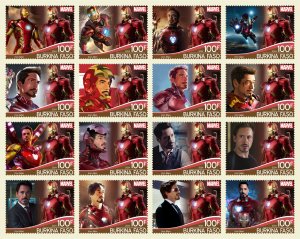 Stamps. Marvel  16 stamps perforated 2024 year