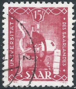 Saar, Sc #203, 15fr Used