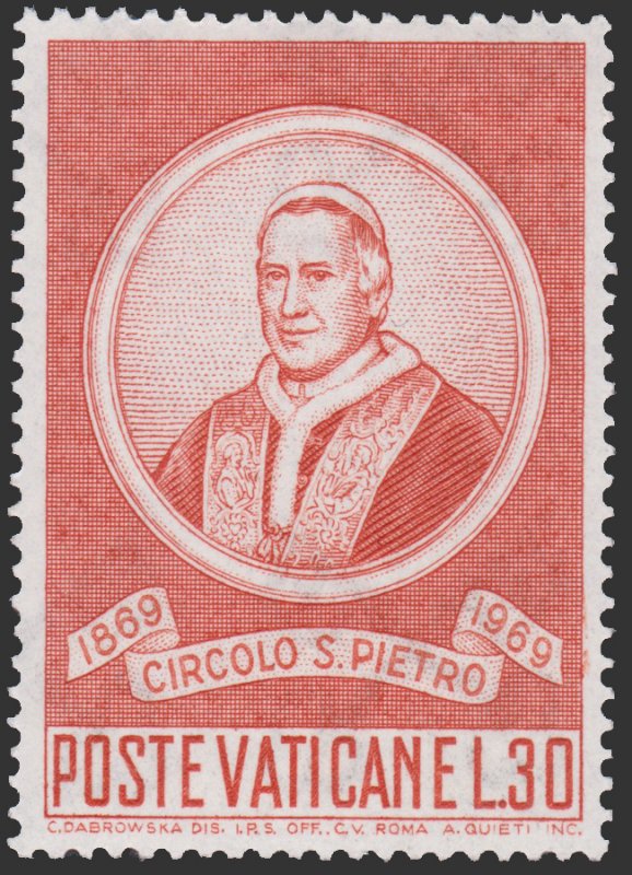 VATICAN CITY STAMP. SCOTT # 476. YEAR 1969. UNUSED