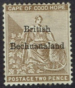 BECHUANALAND 1885 OVERPRINTED CAPE HOPE 2D