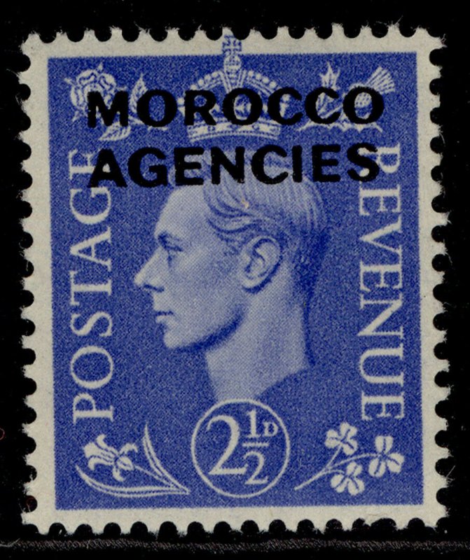 MOROCCO AGENCIES GVI SG81, 2½d light ultramarine, M MINT.