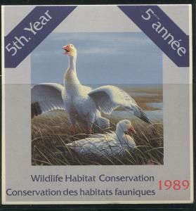 CANADA B.O.B. FEDERAL WILDLIFE HABITAT CONSERVATION #FWH5 MINT DUCK STAMP