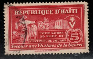 Haiti  Scott RA8 Used Postal Tax stamp, expect similar cancel