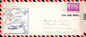 United States 1940's Commemoratives 3c Defense (2) 1942 Juneau, Alaska Airmai...