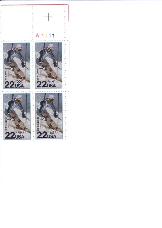 Scott US # 2369, Plate block of 4
