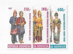 Indonesia Sc #1317-1319 set of 3 NH VF