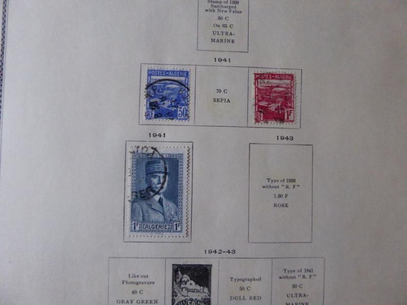 Algeria 1924-1971 Stamp Collection on Scott Specialty Album Pages