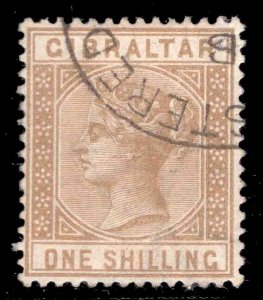 MOMEN: GIBRALTAR SG #14 1887 USED £200 LOT #66654