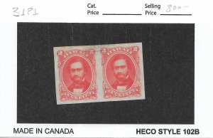 Hawaii: Sc # 31P1, Proof Pair, no gum (58475)