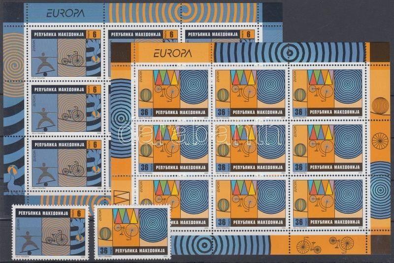 Makedonien stamp Europa CEPT Circus set + mini-sheet pair 2002 MNH WS112865