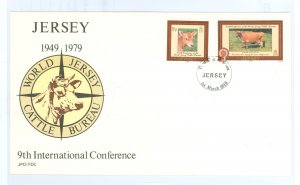 Great Britain 206-07 1979 complete set on U/A 30th anniversary World Jersey Cattle Bureau