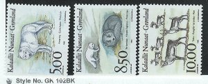 Greenland Scott 262-264 MNH! Animals! Complete Set! 