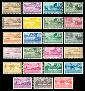 Spanish GUINEA 1949/51 AIRMAIL & Regular PICTORIAL sets Sc 305-318+ C6-C12 NH/LH