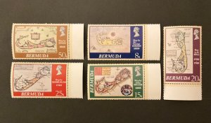 Stamps Bermuda Scott #380-4 never hinged